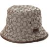 imageCoach Womens Signature C Jacquard Bucket HATBrown