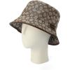 imageCoach Womens Signature C Jacquard Bucket HATBrown