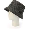 imageCoach Womens Signature C Jacquard Bucket HATCharcoal