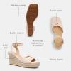 imageCoach Womens Suede Espadrille Wedge PlatformBlush