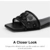 imageCoach Womens Tea Rose Flat Sandal PlatformBlack
