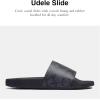 imageCoach Womens Udele Coated Canvas Slide SlipperCharcoalBlack
