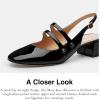 imageCoach Womens Winley Slingback Mary Jane FlatCharcoalBlack