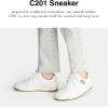imageCoach womens C201 SneakerHeather GreyOptic White