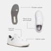 imageCoach womens C201 SneakerHeather GreyOptic White