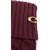 imageCoach womens Cable Knit GloveOxblood
