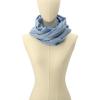 imageCoach womens Signature C Border StoleMist Blue