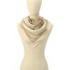 imageCoach womens Stacked Tabby Printed Silk SquareChalk