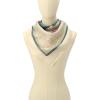 imageCoach womens Stacked Tabby Printed Silk SquareChalk Multi