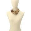imageCoach womens Stacked Tabby Printed Silk SquareTan