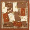 imageCoach womens Tabby Printed Silk SquareBurnished Amber