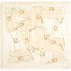 imageCoach womens Tabby Printed Silk SquareChalk