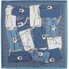 imageCoach womens Tabby Printed Silk SquareDeep Blue