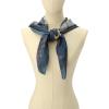 imageCoach womens Tabby Printed Silk SquareDeep Blue