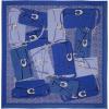 imageCoach womens Tabby Printed Silk SquareSky Blue