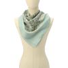 imageCoach womens Vintage Signature C Printed Silk SquareLight Blue