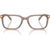 imageCOACH Mens HC6239U Universal Fit Square Prescription Eyewear Frames Transparent PecanDemo Lens 55 mm