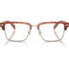 imageCOACH Mens Hc6253 Rivet Square Prescription Eyewear FramesCaramel TortoiseDemo Lens