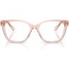 imageCOACH Womens HC6120 Square Prescription Eyewear Frames Transparent Dusty RoseDemo Lens 54 mm