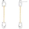 imageCOACH Womens Signature Pav C Linear Earrings