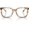 imageCoach Mens Hc6227u Universal Fit Square Prescription Eyewear FramesHoney TortoiseDemo Lens