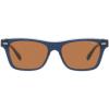 imageCoach Mens Hc8371u Universal Fit Square SunglassesDark Blue Light BlueBrown Solid