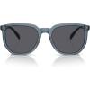 imageCoach Mens Hc8384u Universal Fit Square SunglassesTransparent BlueBlue Solid