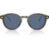 Transparent Olive/Blue Solid