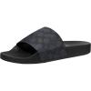 imageCoach Mens Signature Coated Canvas Pool SlideCharcoal Signature