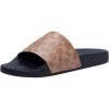 imageCoach Mens Signature Coated Canvas Pool SlideTan Signature