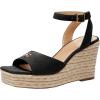 imageCoach Womens Espadrille Wedge PlatformBlack