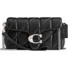 imageCoach Womens Quilted Pillow Leather Tabby Wristlet with ChainBlack