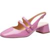 imageCoach Womens Winley Slingback Mary Jane Flat CharcoalBlack 5