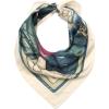 imageCoach womens Stacked Tabby Printed Silk SquareChalk Multi