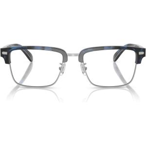 imageCOACH Mens Hc6253 Rivet Square Prescription Eyewear FramesBlue TortoiseDemo Lens