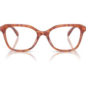 imageCOACH Womens Hc6244u Sculpted C Hardware Universal Fit Square Prescription Eyewear FramesCaramel TortoiseDemo Lens