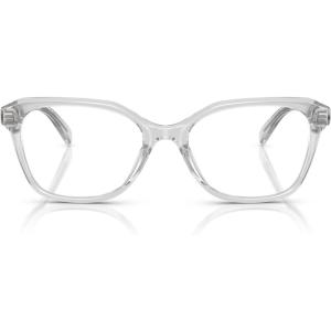 imageCOACH Womens Hc6244u Sculpted C Hardware Universal Fit Square Prescription Eyewear FramesTransparent DoveDemo Lens