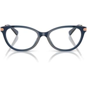 imageCOACH Womens Hc6245u Metal C Hardware Universal Fit Square Prescription Eyewear FramesTransparent BlueDemo Lens