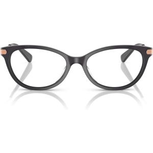 imageCOACH Womens Hc6245u Metal C Hardware Universal Fit Square Prescription Eyewear FramesTransparent Dark GreyDemo Lens