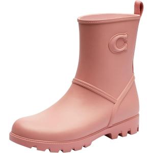 imageCOACH Womens Ryder Rainboot Rain ShoePink Petal