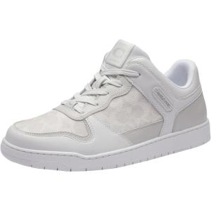 imageCoach Mens C201 Mixed Material SneakerOptic WhiteGrey