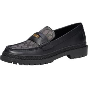 imageCoach Mens Casual Cooper Loafer with Signature Jacquard and Signature CoinBlack