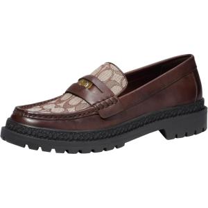 imageCoach Mens Casual Cooper Loafer with Signature Jacquard and Signature CoinMaple