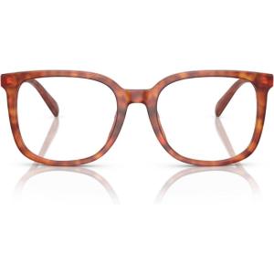imageCoach Mens Hc6227u Universal Fit Square Prescription Eyewear FramesCaramel TortoiseDemo Lens