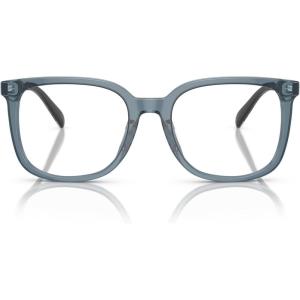 imageCoach Mens Hc6227u Universal Fit Square Prescription Eyewear FramesTransparent BlueDemo Lens
