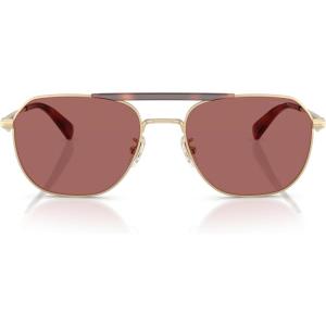 imageCoach Mens Hc7178 Aviator SunglassesSatin Light GoldCaramelWine Solid