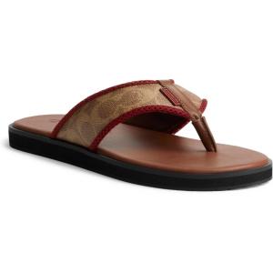 imageCoach Mens Signature Flip FlopTanSaddle