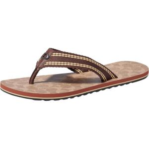 imageCoach Mens Signature Webbing Flip FlopTan Signature