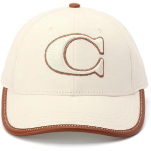 imageCoach Womens C Cotton Canvas Baseball HatChalk