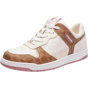 imageCoach Womens C201 SneakerTanTrue Pink